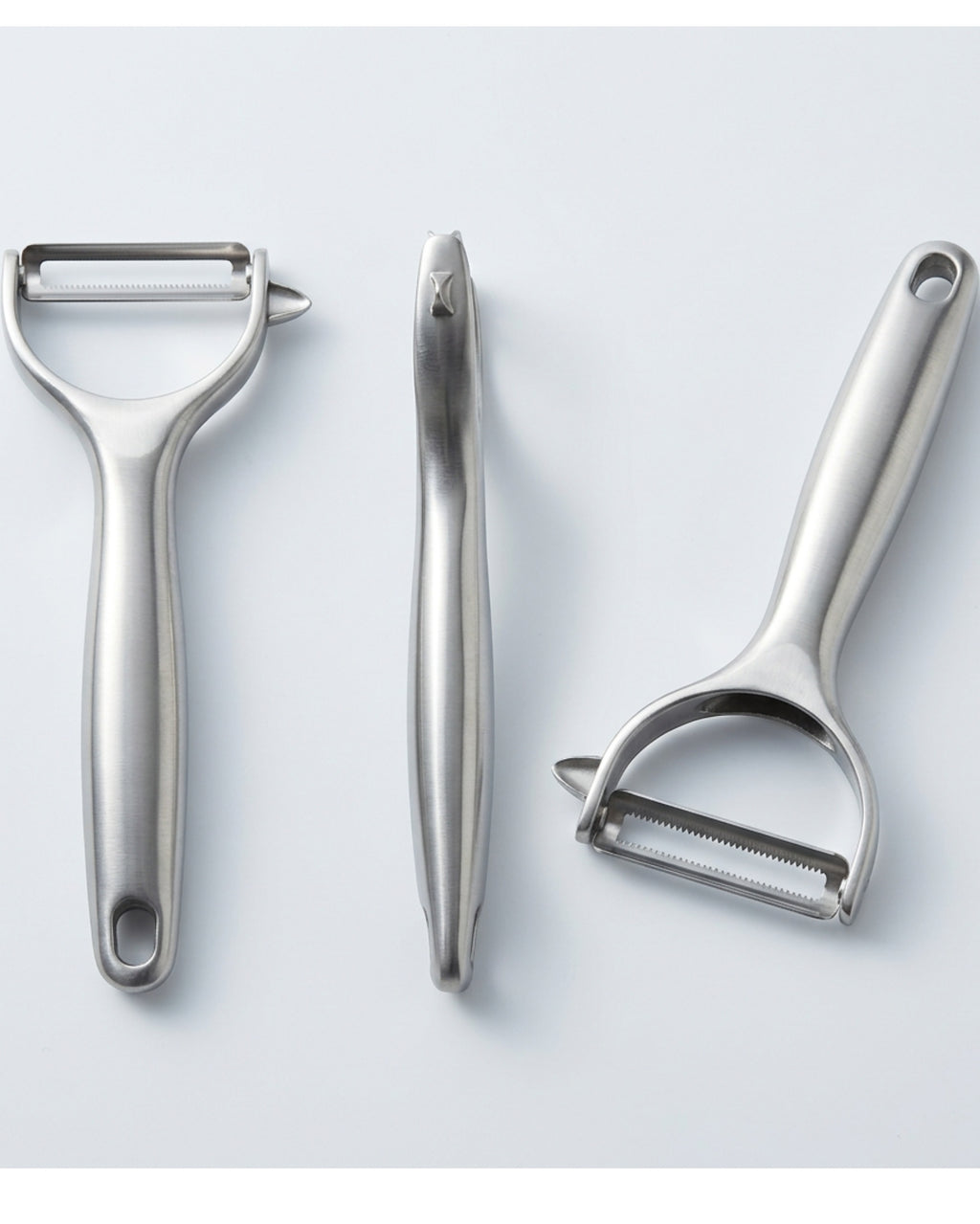 Stainless Steel Peeler Set with Straight Serrated and Julienne Blades