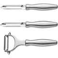 Stainless Steel Peeler Set with Straight Serrated and Julienne Blades